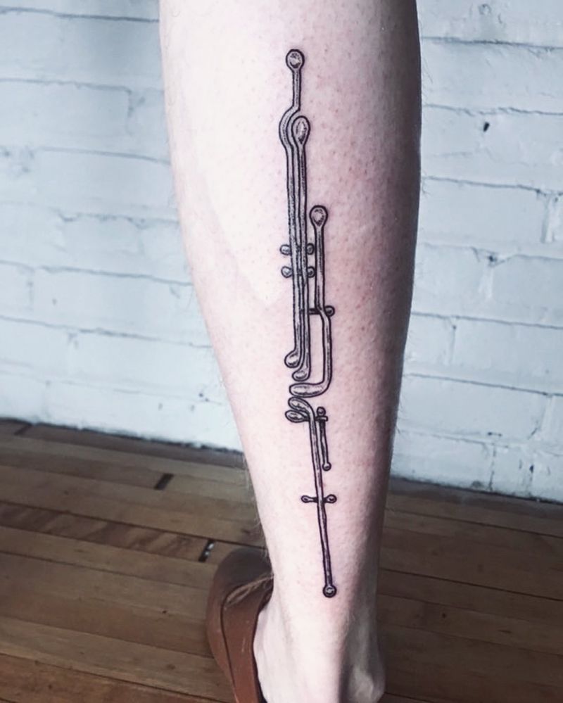 6 Pretty Bassoon Tattoos You Can Copy