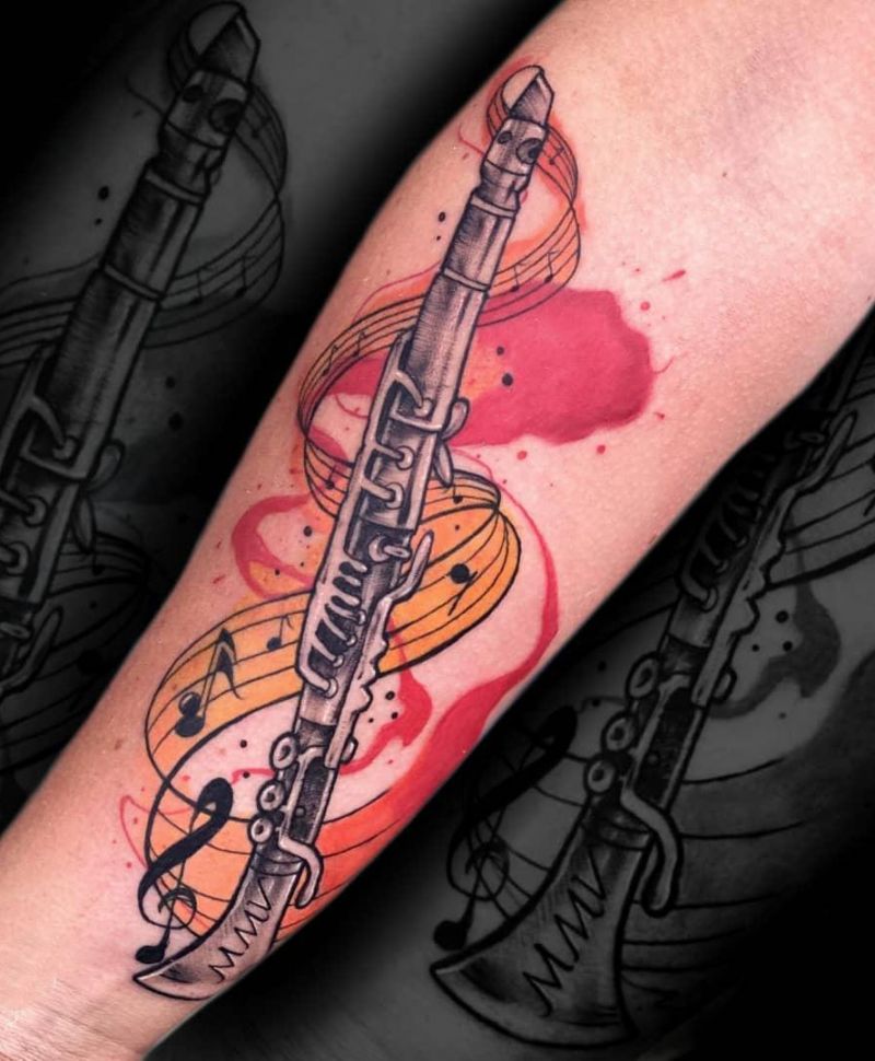 30 Unique Clarinet Tattoos You Must Love