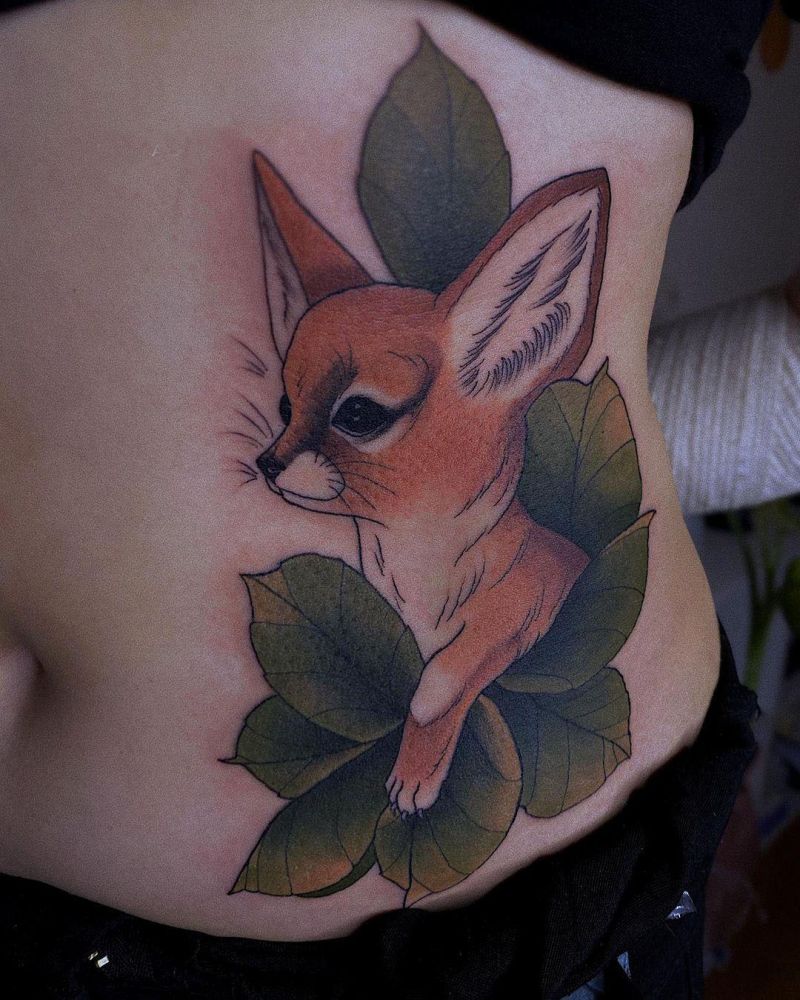 30 Pretty Fennec Fox Tattoos You Must Try