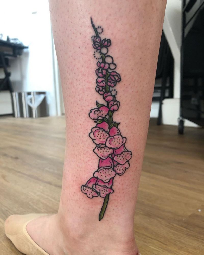 30 Pretty Foxglove Tattoos You Will Love