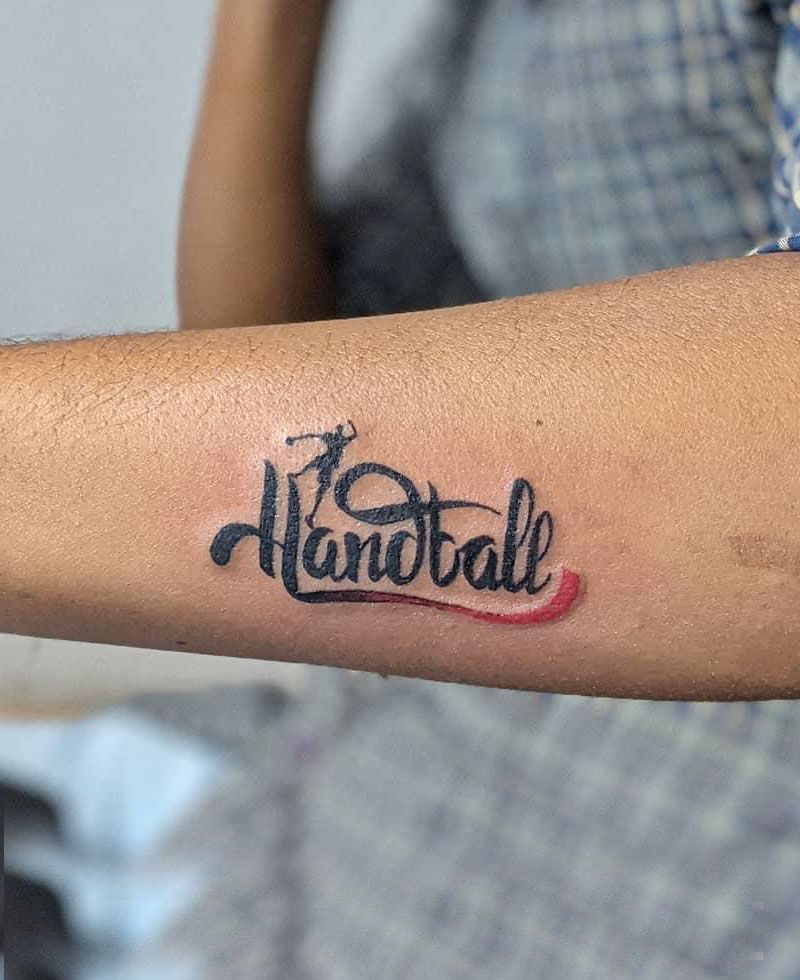 30 Unique Handball Tattoos You Must Love