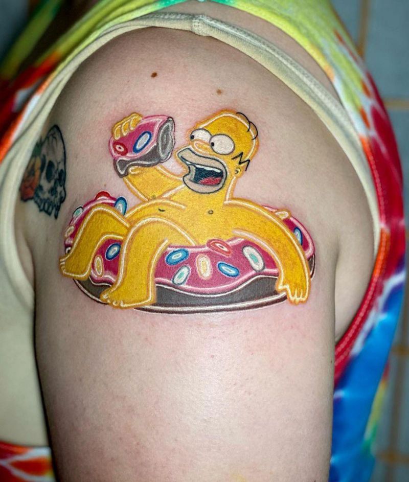 30 Unique Homer Simpson Tattoos You Must Try