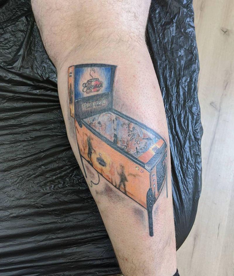 30 Unique Pinball Tattoos You Must Love