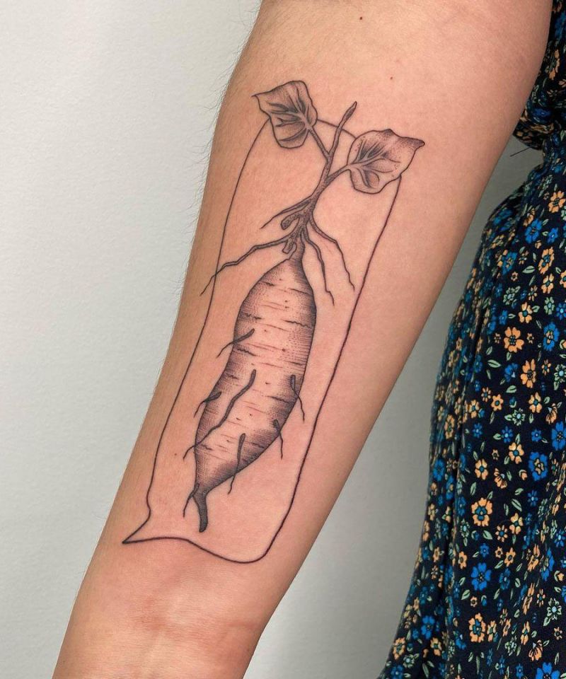 12 Unique Sweet Potato Tattoos You Will Love