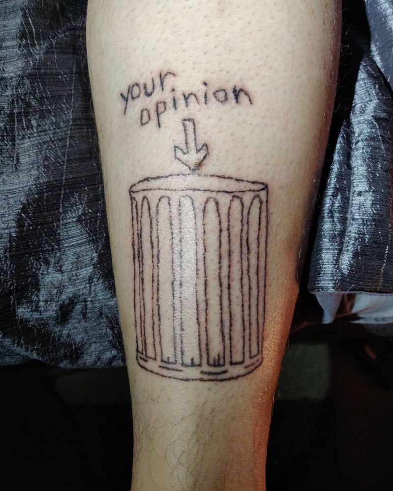 30 Unique Trash Can Tattoos You Must Love