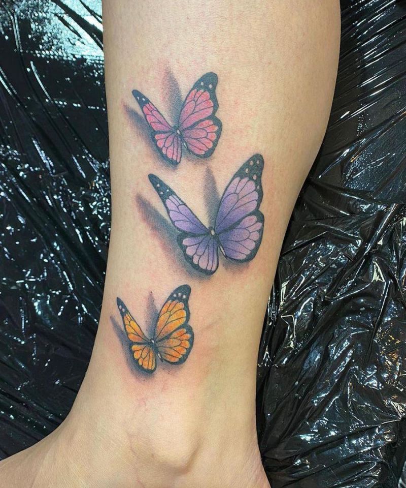 30 Pretty 3D Butterfly Tattoos You Will Love