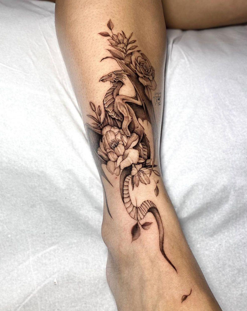 30 Pretty Dragon Tattoos You Must Love