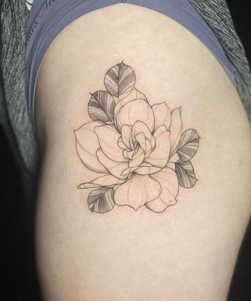 30 Unique Gardenia Tattoos You Must Love