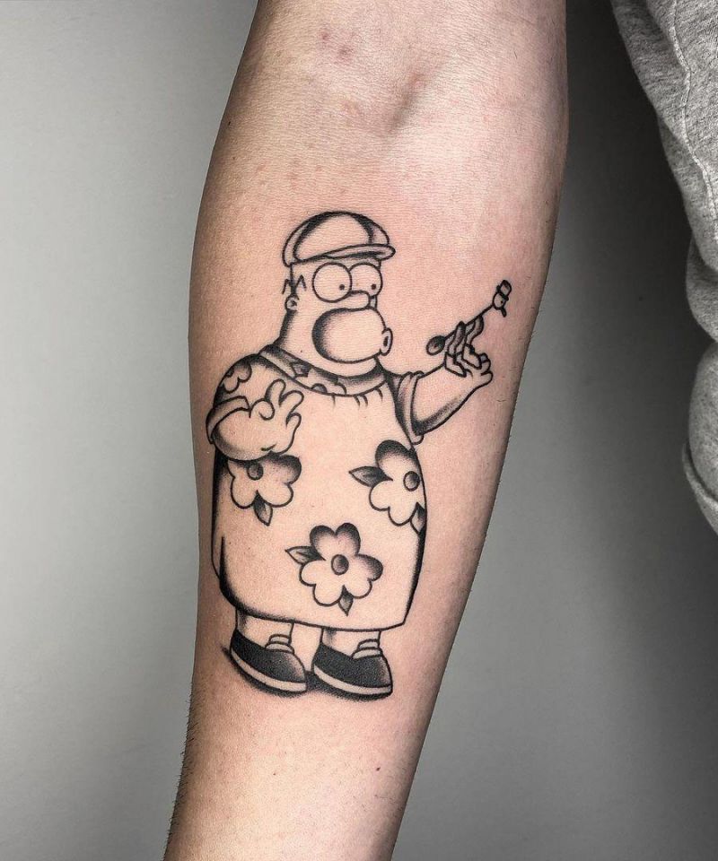 30 Unique Homer Simpson Tattoos You Must Try