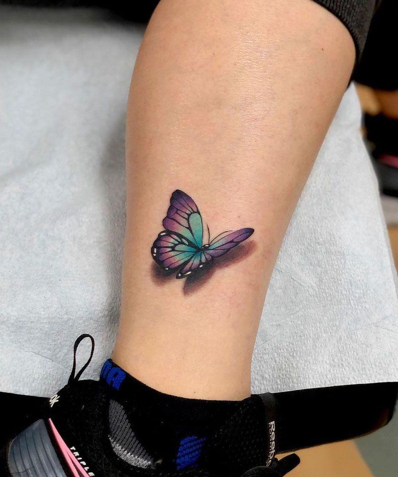 30 Pretty 3D Butterfly Tattoos You Will Love