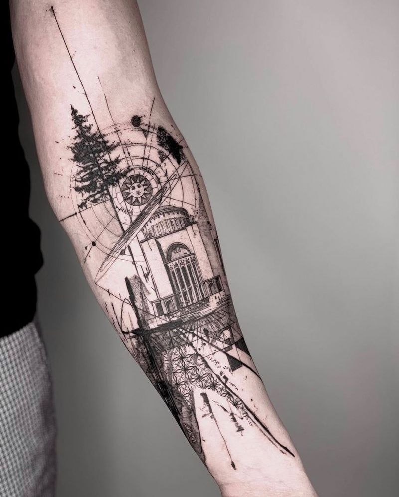 30 Pretty Abstract Art Tattoos You Can Copy