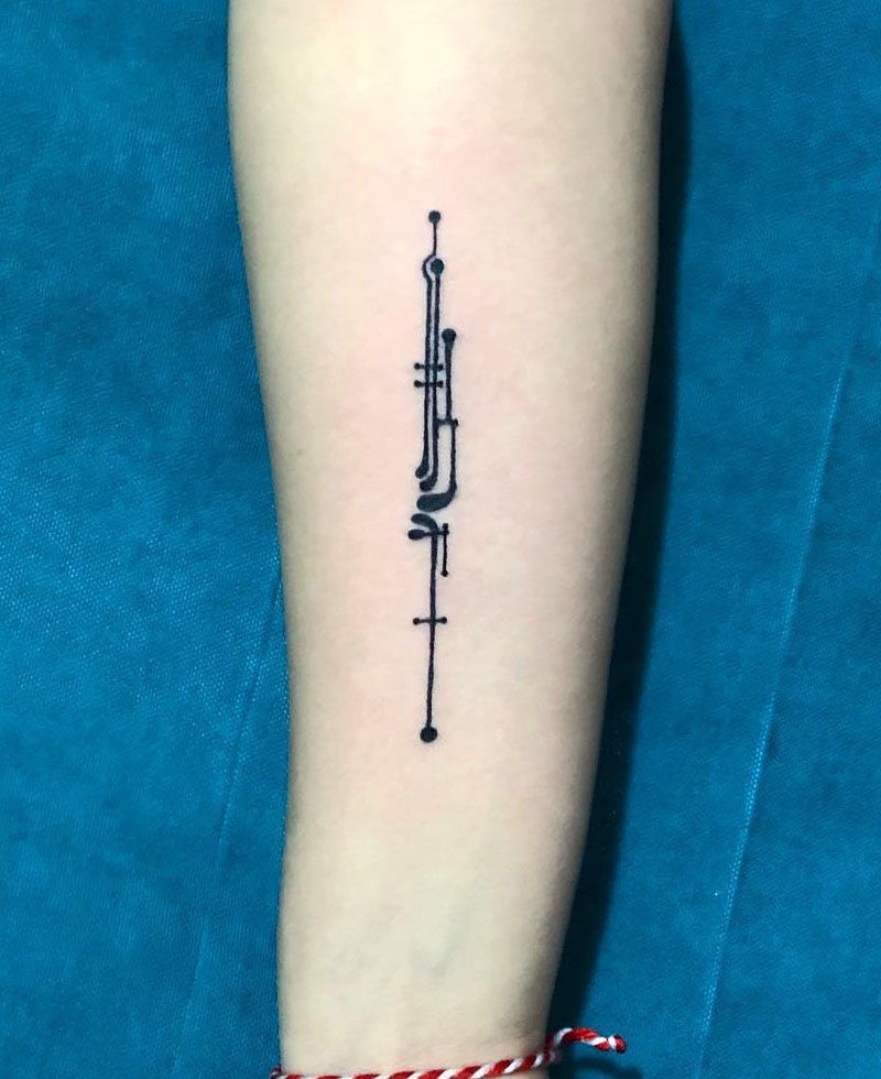 6 Pretty Bassoon Tattoos You Can Copy