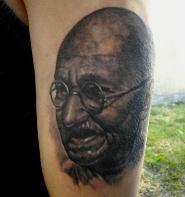 30 Gorgeous Gandhi Tattoos to Inspire You