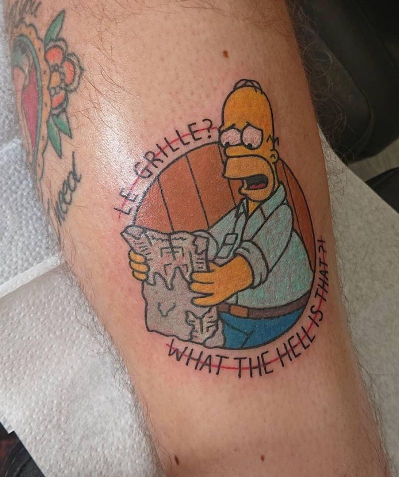 30 Unique Homer Simpson Tattoos You Must Try