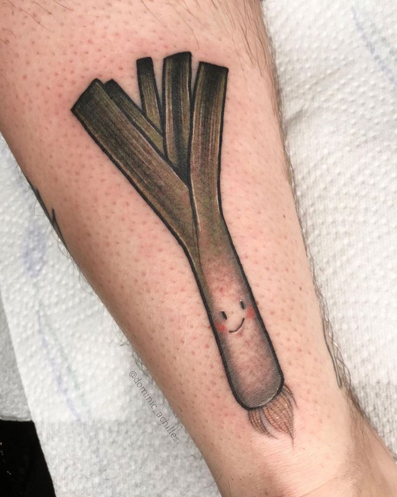 30 Unique Leek Tattoos You Can Copy