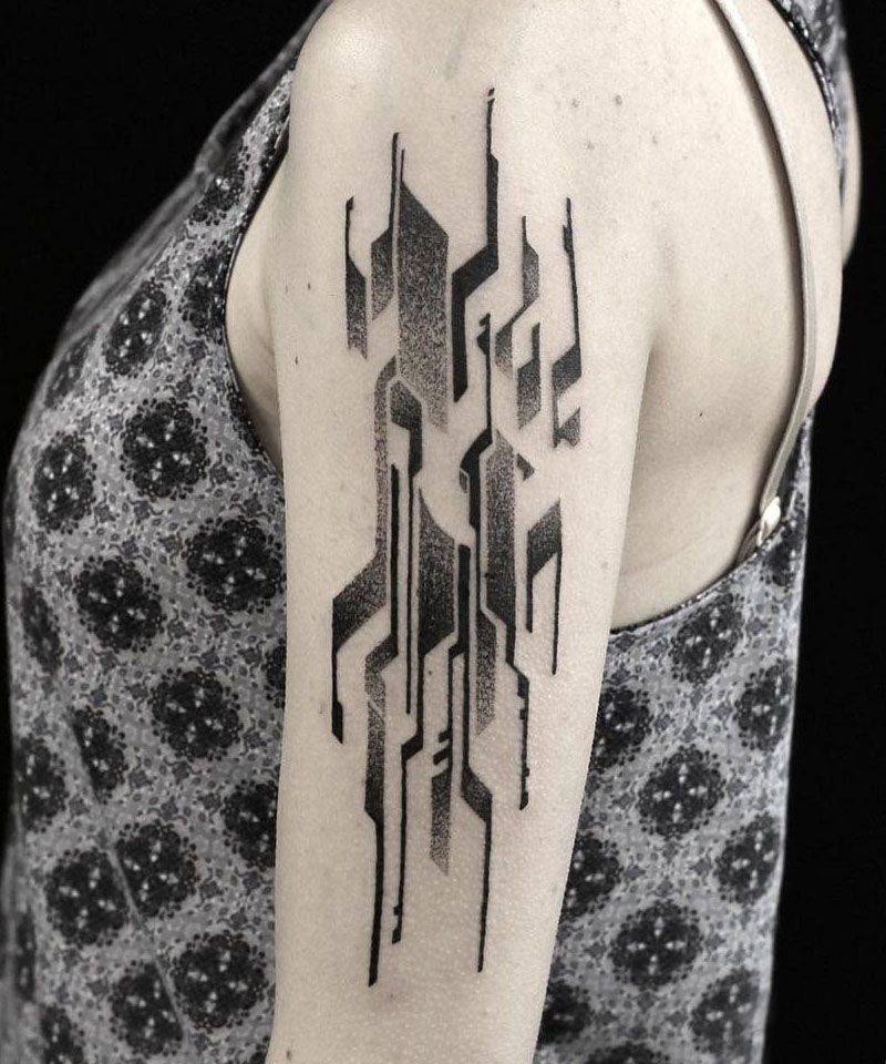 30 Gorgeous Optical Illusion Tattoos for Your Inspiration