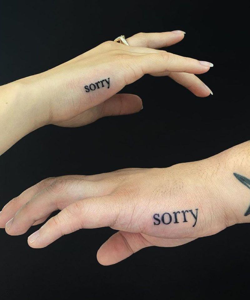 28 Unique Sorry Tattoos to Inspire You