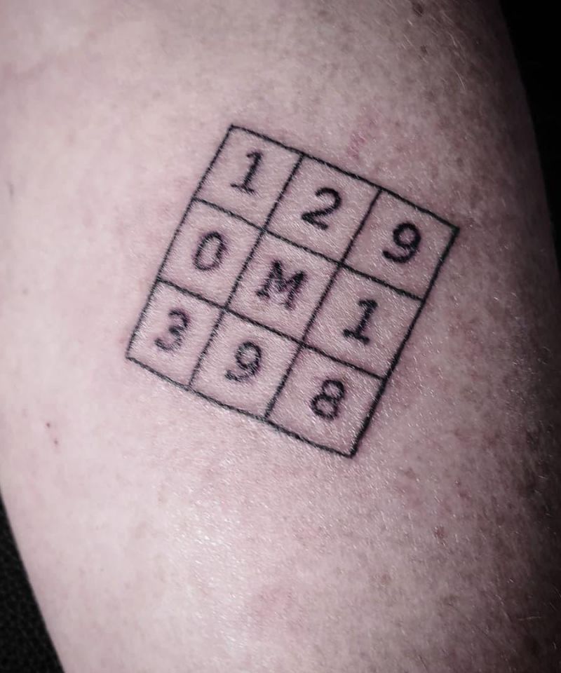 Unique Sudoku Tattoos to Inspire You