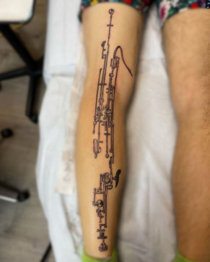 6 Pretty Bassoon Tattoos You Can Copy