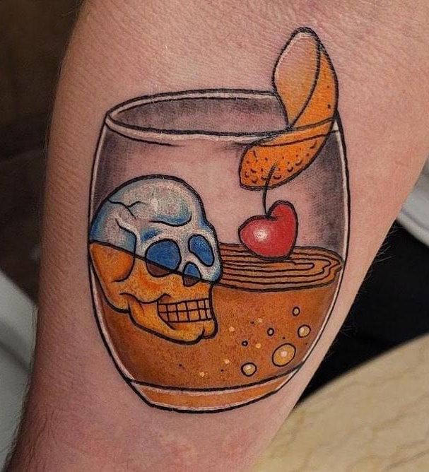 30 Pretty Cocktail Tattoos You Can Copy