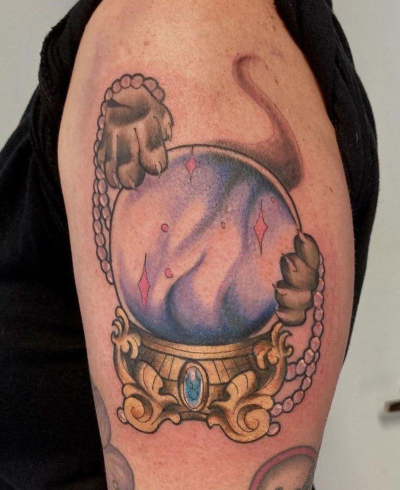 30 Pretty Crystal Ball Tattoos You Must Love