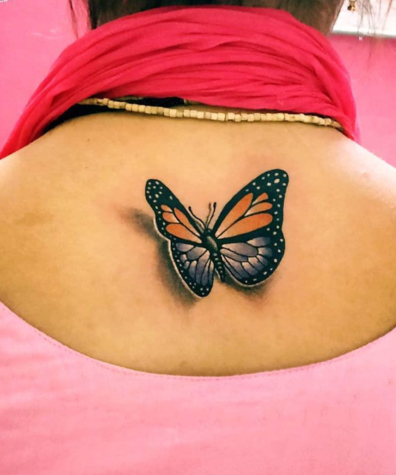 30 Pretty 3D Butterfly Tattoos You Will Love