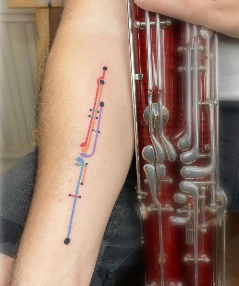 6 Pretty Bassoon Tattoos You Can Copy