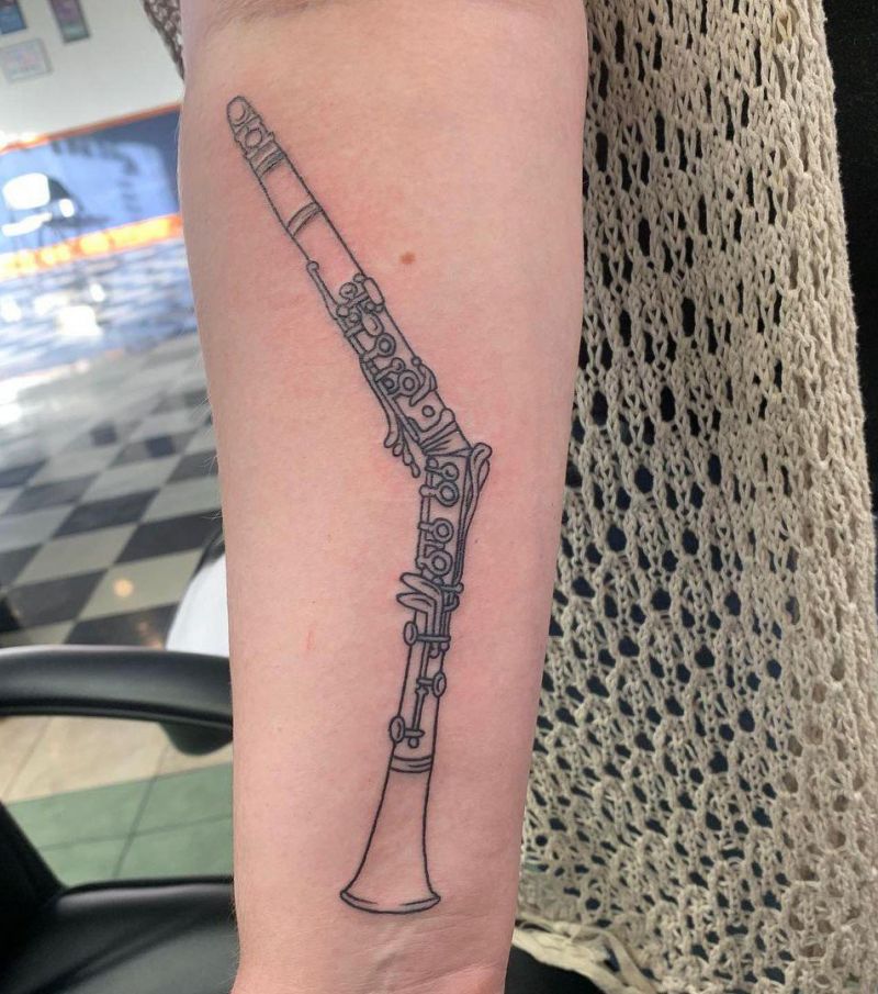 30 Unique Clarinet Tattoos You Must Love