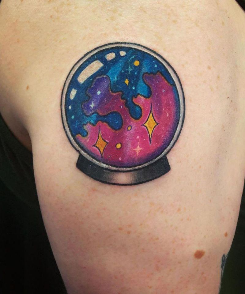 30 Pretty Crystal Ball Tattoos You Must Love