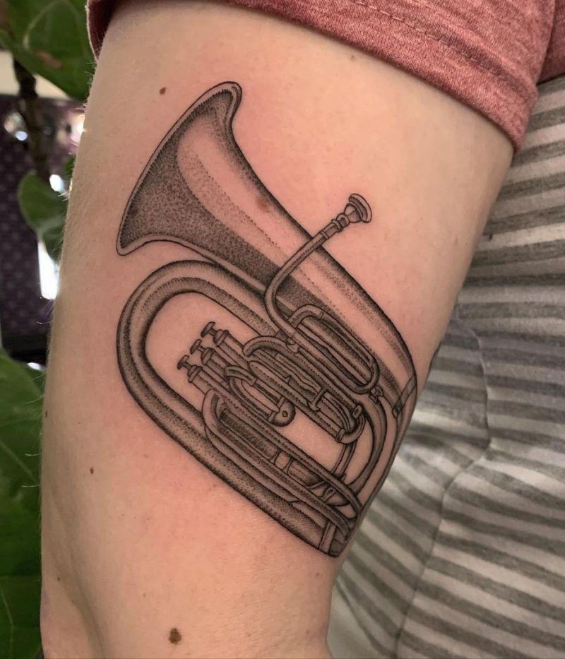 28 Pretty Tuba Tattoos You Can Copy