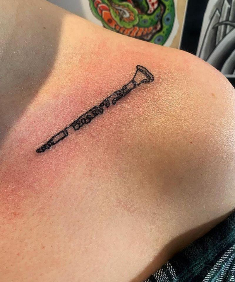 30 Unique Clarinet Tattoos You Must Love