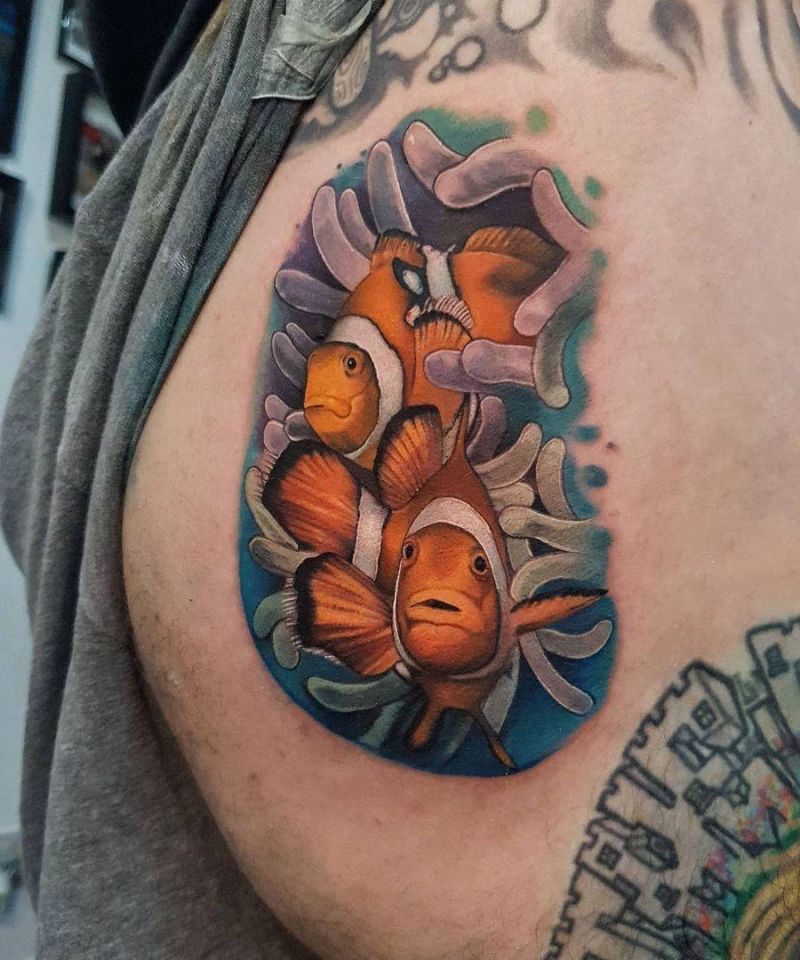 30 Cute Clownfish Tattoos You Must Love