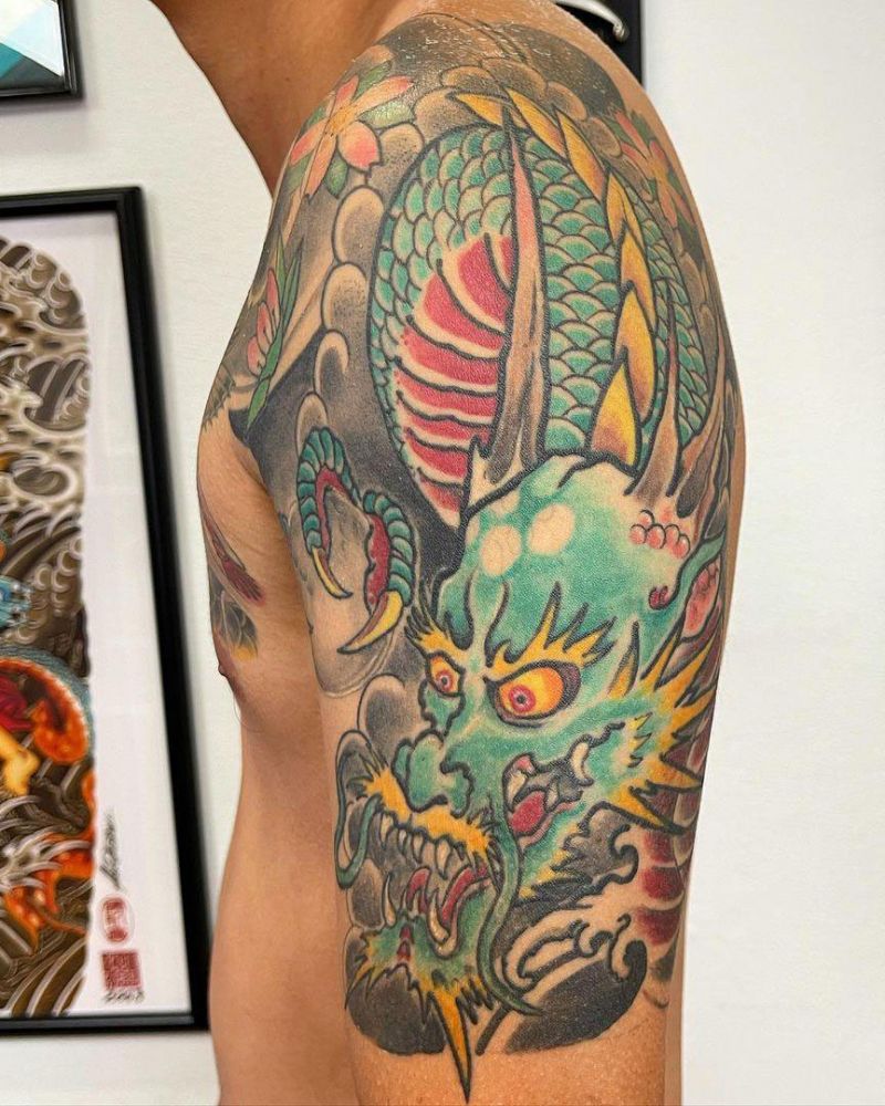 30 Pretty Dragon Tattoos You Must Love