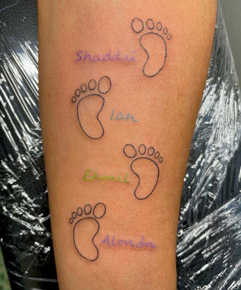 10 Unique Footprints In The Sand Tattoos to Inspire You