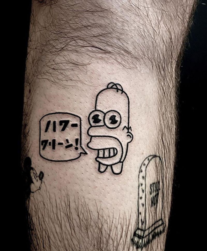 30 Unique Homer Simpson Tattoos You Must Try