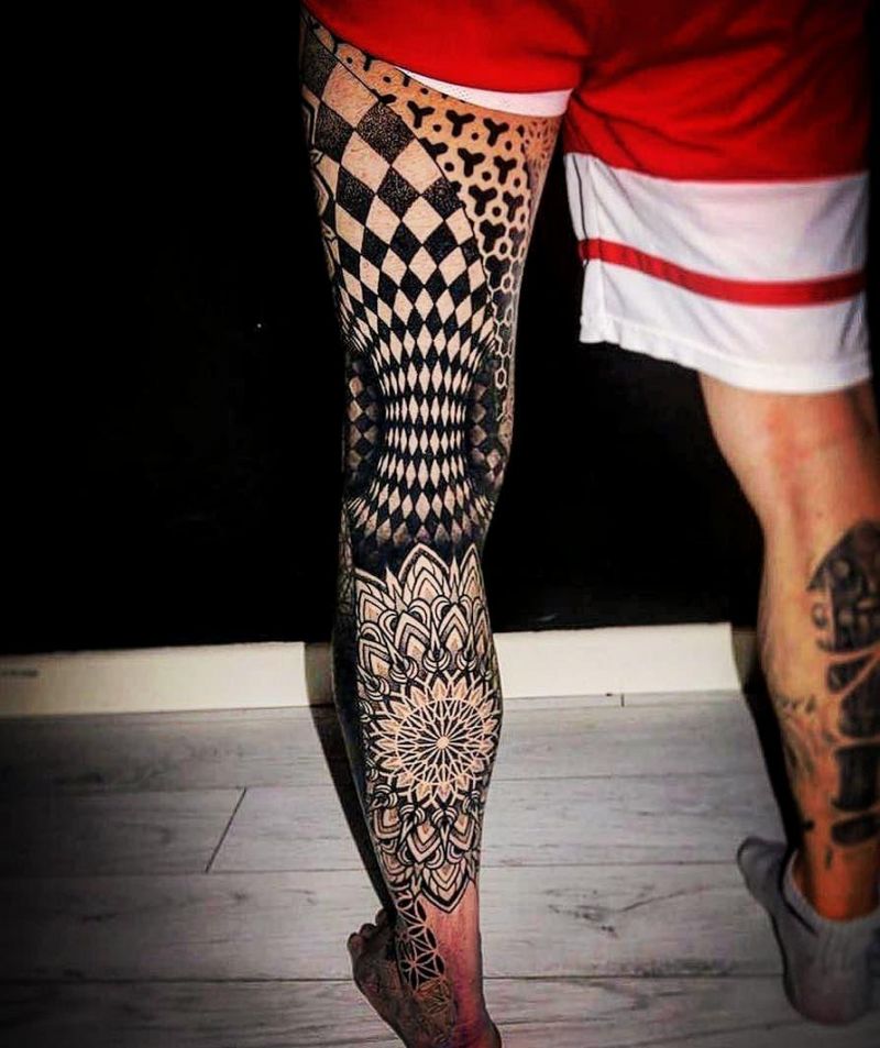 30 Gorgeous Optical Illusion Tattoos for Your Inspiration