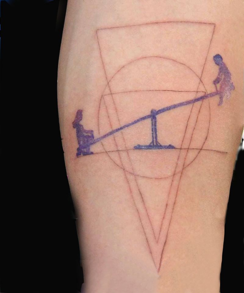 9 Wonderful Seesaw Tattoos You Must Love