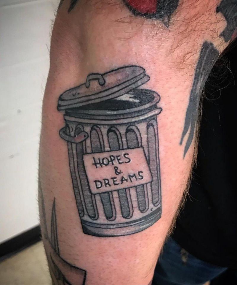 30 Unique Trash Can Tattoos You Must Love