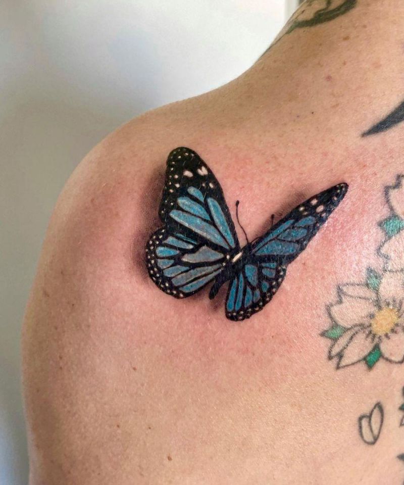 30 Pretty 3D Butterfly Tattoos You Will Love