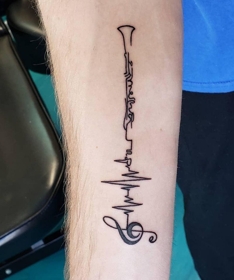 30 Unique Clarinet Tattoos You Must Love