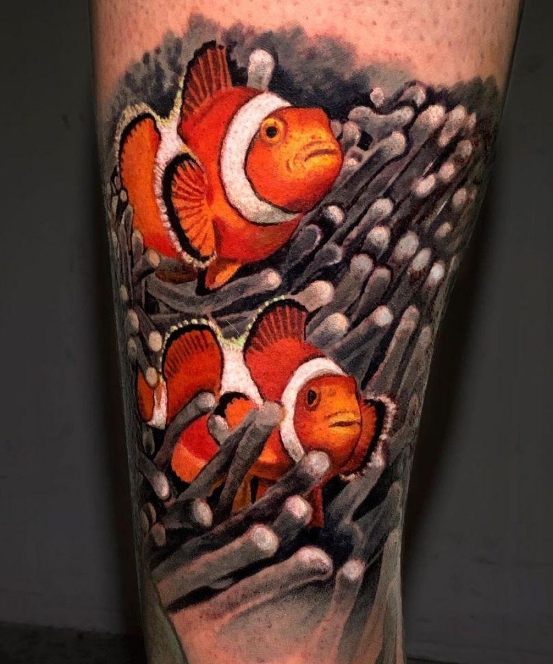 30 Cute Clownfish Tattoos You Must Love