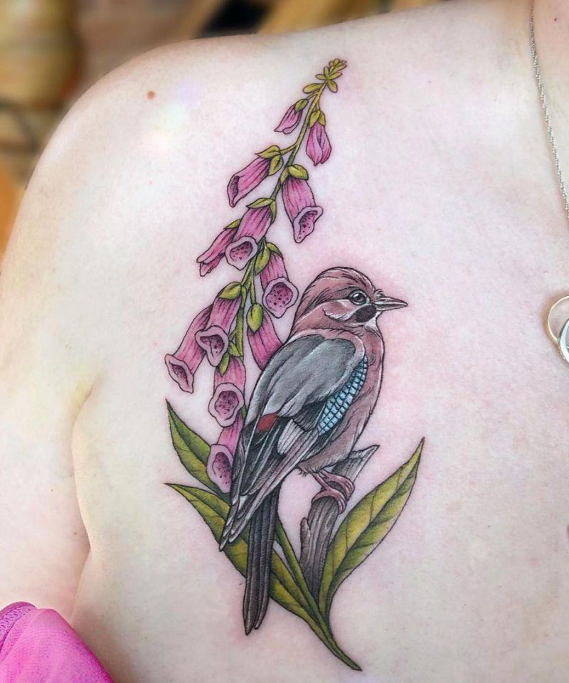 30 Pretty Foxglove Tattoos You Will Love