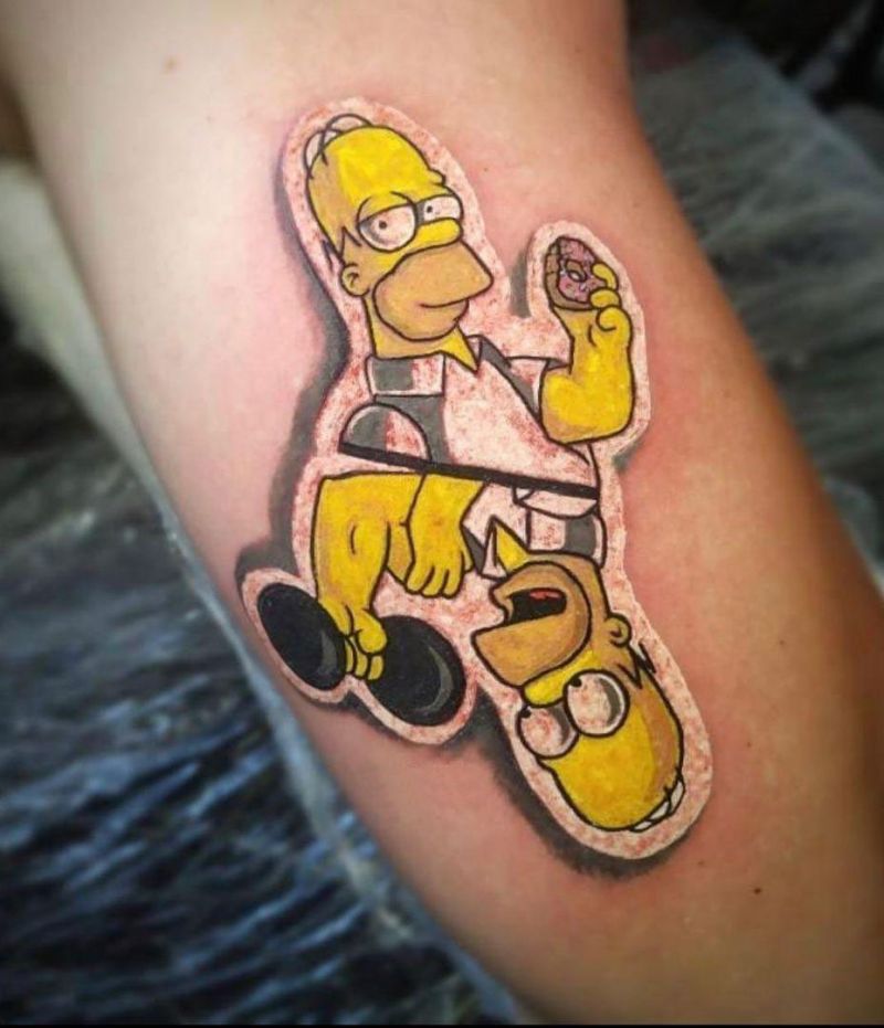 30 Unique Homer Simpson Tattoos You Must Try