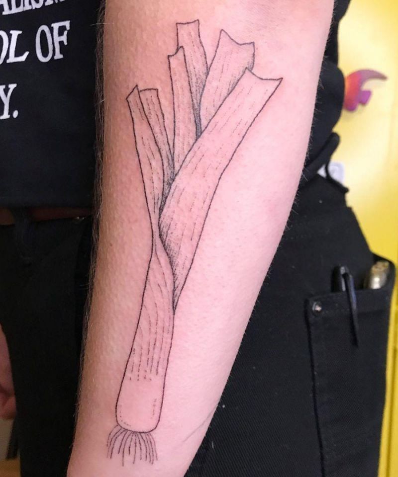 30 Unique Leek Tattoos You Can Copy