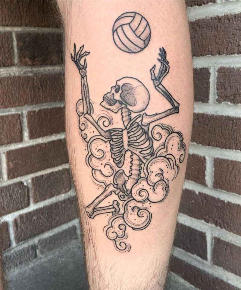 30 Pretty Volleyball Tattoos You Will Love