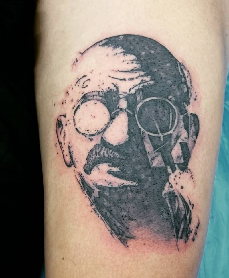 30 Gorgeous Gandhi Tattoos to Inspire You
