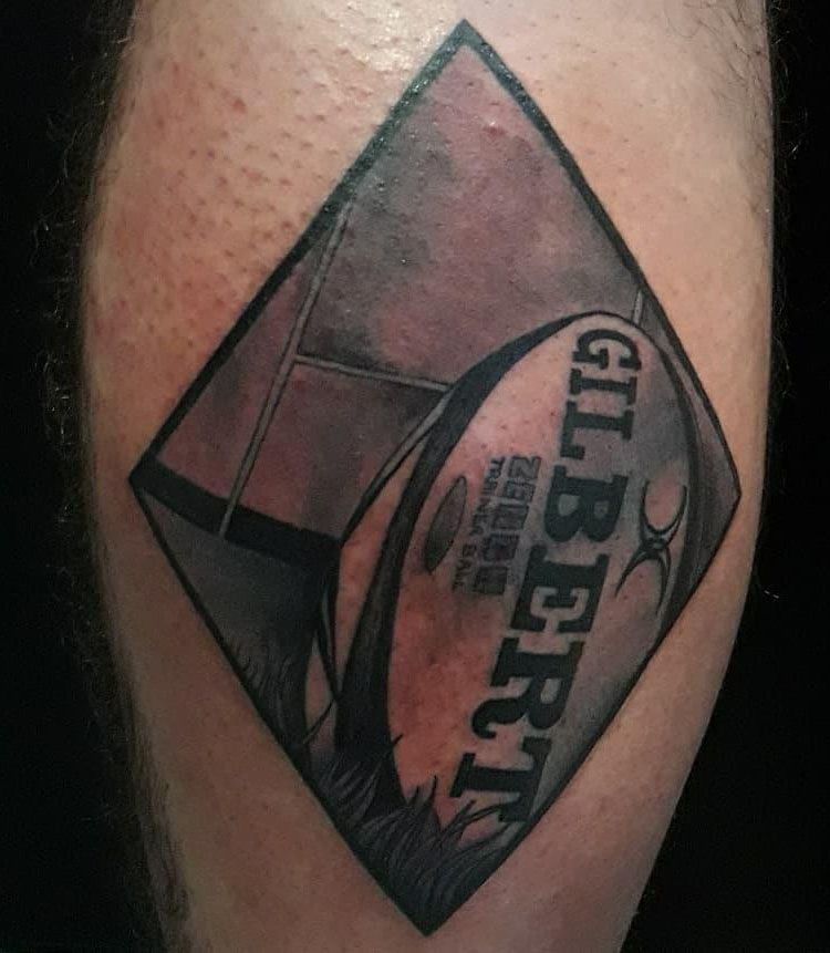 30 Pretty Rugby Tattoos You Will Love