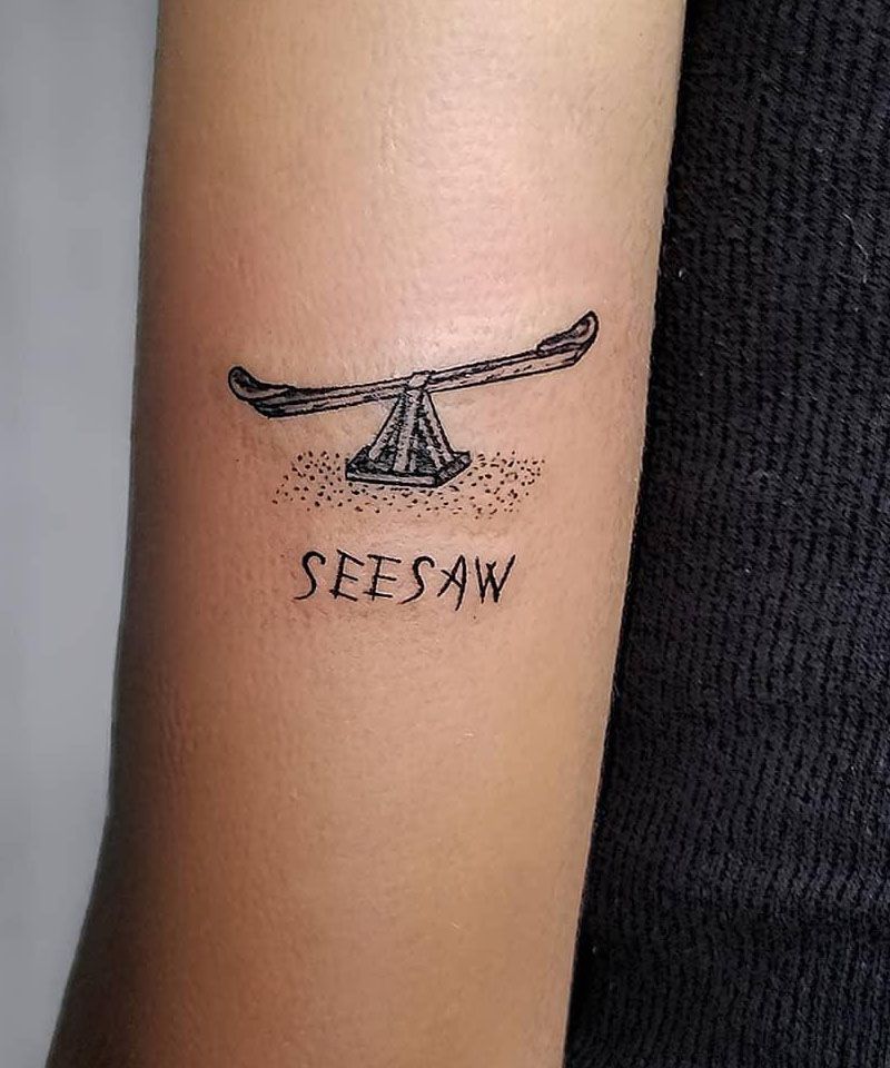 9 Wonderful Seesaw Tattoos You Must Love