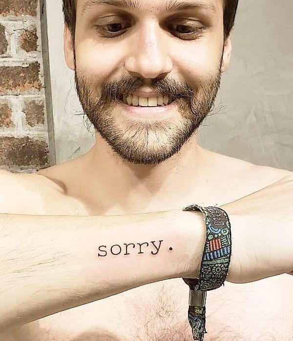 28 Unique Sorry Tattoos to Inspire You