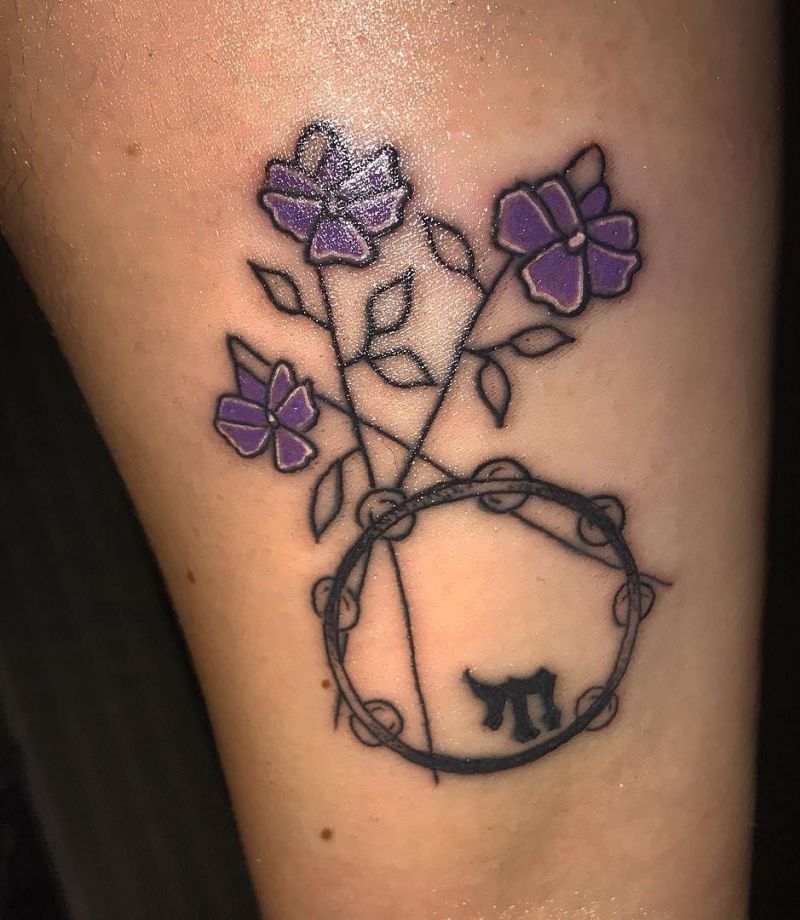 25 Pretty Tambourine Tattoos You Must Love